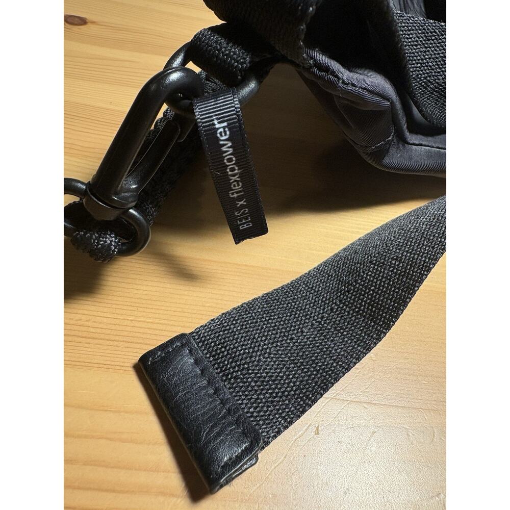 BEIS x Revolve Black Nylon Waist Pack 2 Zipper Pockets Adjustable Strap - Picture 8 of 8